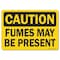 Signmission OSHA Caution, 7" Height, 10" Width, Rigid Plastic, 7" H, 10" W, Landscape, Fumes May Be Present OS-CS-P-710-L-19173 - alternate 1